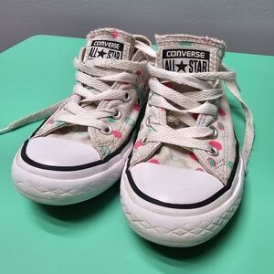 Converse Kids' White and Pink All Star Shoes
